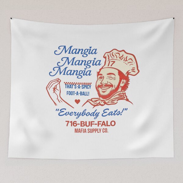 Item preview, Mangia Mangia Mangia - Everybody Eats! T-Shirt designed and sold by Humble Threadworks.