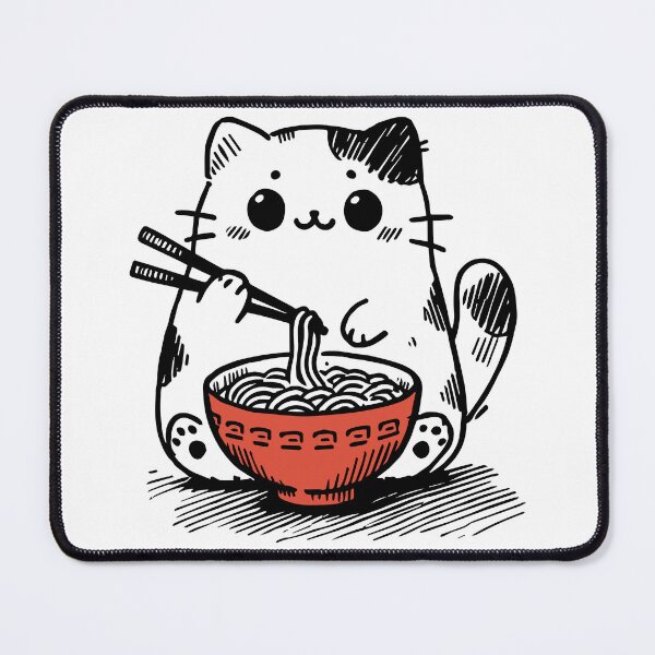 Item preview, Ramen Cat Kawaii Anime Japanese Kawaii Neko designed and sold by Faissal Thomass.