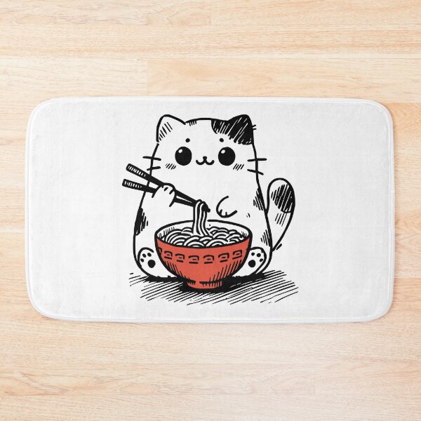 Item preview, Ramen Cat Kawaii Anime Japanese Kawaii Neko designed and sold by Faissal Thomass.