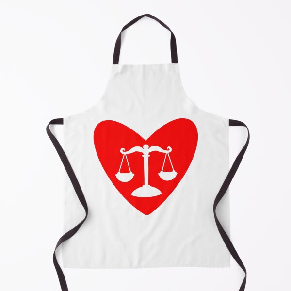 Item preview, Heart of Justice – Red Negative Space Law Design designed and sold by MagicMe-JD.