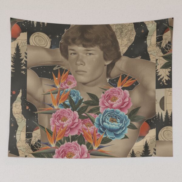 Item preview, Cosmic Cruiser - Vintage Homoerotic Art Collage designed and sold by Atlas Kai.