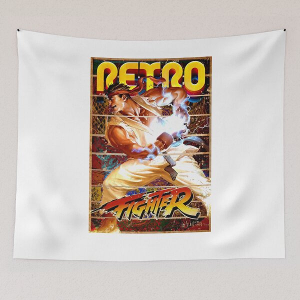 Item preview, Ryu Hadouken Retro Street Fighter Gaming Arte Vintage Clásico designed and sold by PavleCiric.