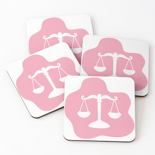 Item preview, Pink Justice – Wavy Feminine Minimalist Law Design designed and sold by MagicMe-JD.