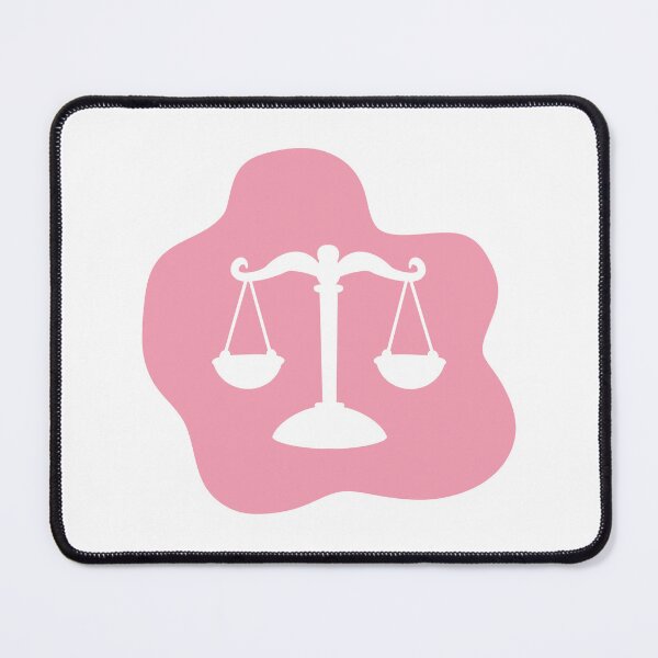Item preview, Pink Justice – Wavy Feminine Minimalist Law Design designed and sold by MagicMe-JD.