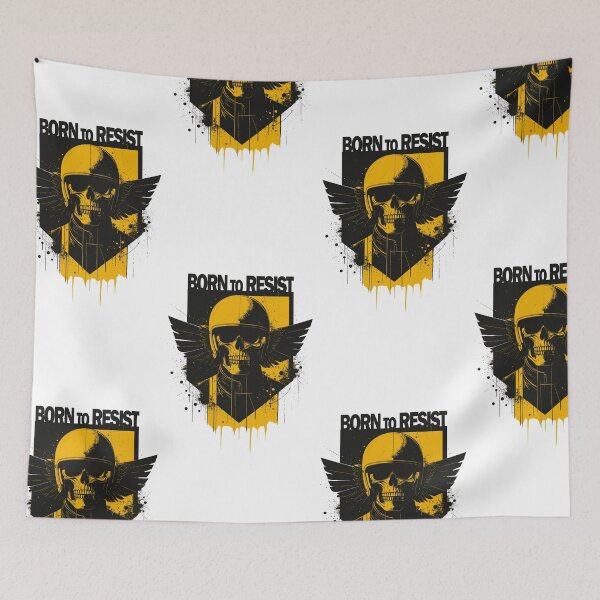 Item preview, Born to Resist – Urban Rebellion Skull rider designed and sold by ironpalette.
