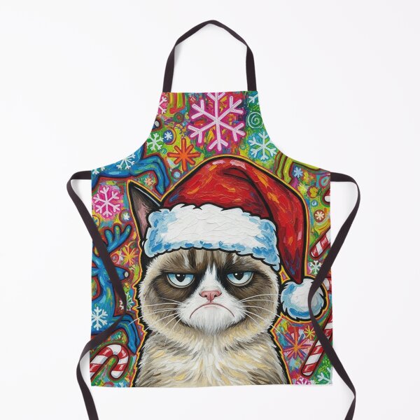 Item preview, Grumpy Claus – Funny Cat Ugly Christmas Sweater Art designed and sold by Art's Diner.
