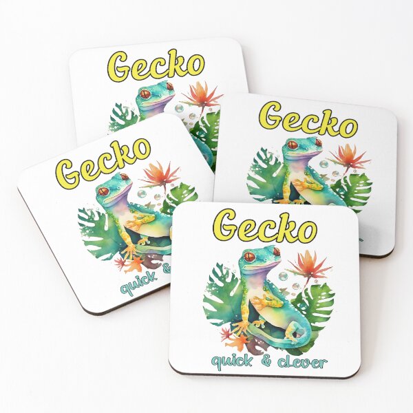 Item preview, Vintage Gecko Art – Quick & Clever Tropical Design | Retro Island Wall Decor designed and sold by Sun Sand & Sea Art.