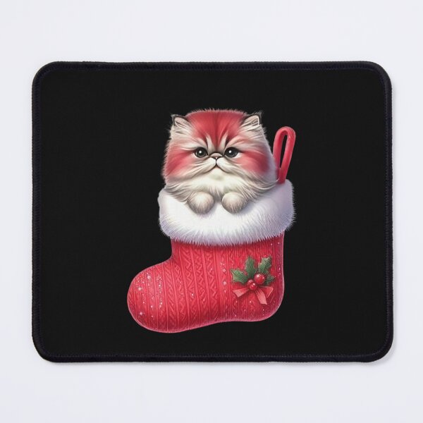 Artikelvorschau, Süße Weihnachtskatze im Weihnachtsstrumpf entworfen und verkauft von facegm.