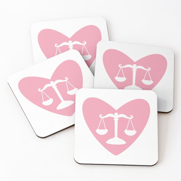 Item preview, Pink Heart of Justice – Feminine Legal Balance Design designed and sold by MagicMe-JD.