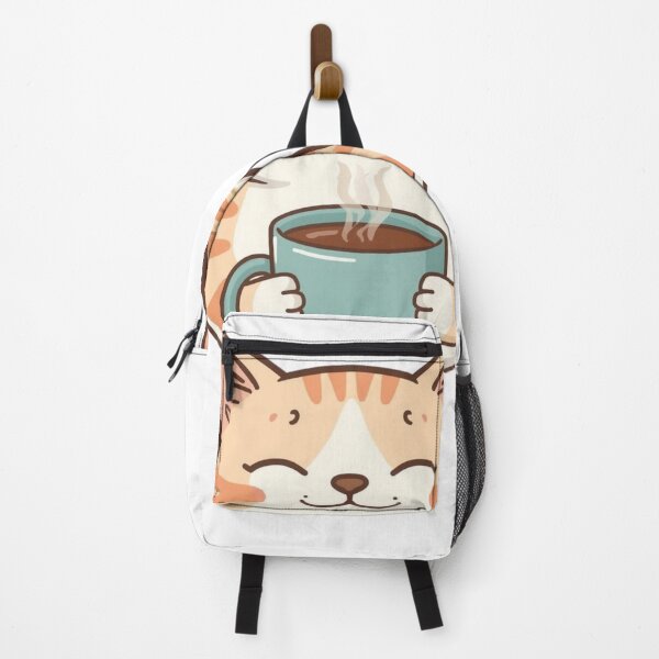 Item preview, Cute Cat Drinking Coffee – Funny Coffee Lover Gift” designed and sold by Purrfect Studio.