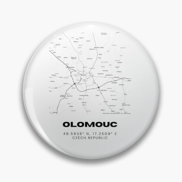 Item preview, Olomouc Minimalist Black and White Map | Czech Republic Historic City Print designed and sold by RM-Journey.