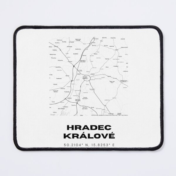 Item preview, Hradec Králové Minimalist Map Print | Czech City Wall Decor designed and sold by RM-Journey.