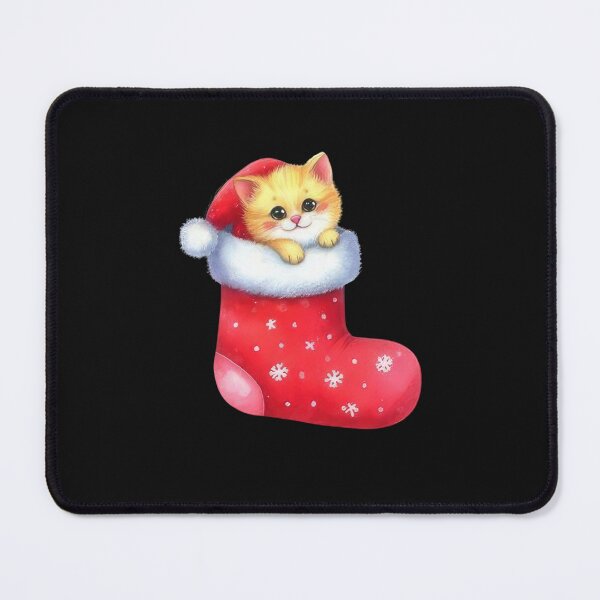 Item preview, Cute Christmas Cat In Santa Stocking designed and sold by facegm.