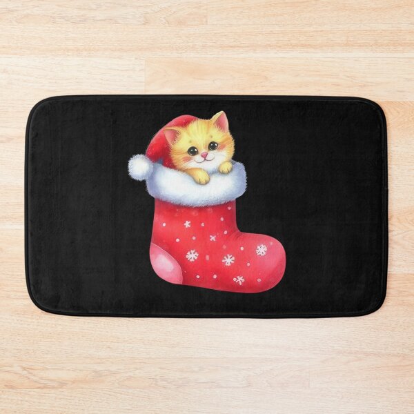 Item preview, Cute Christmas Cat In Santa Stocking  designed and sold by facegm.