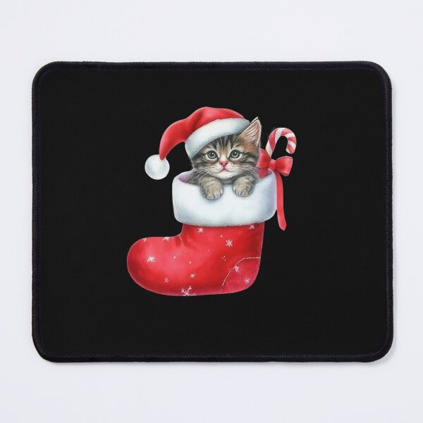 Item preview, Cute Christmas Cat In Santa Stocking designed and sold by facegm.