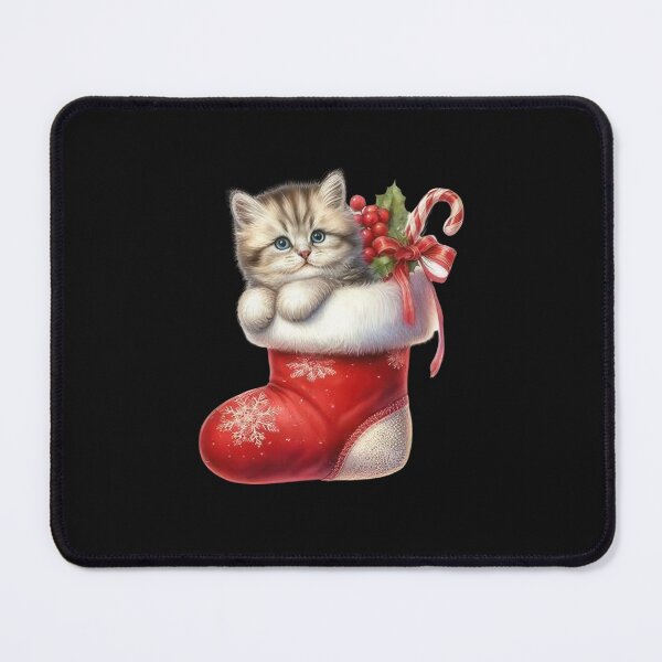 Item preview, Cute Christmas Cat In Santa Stocking designed and sold by facegm.