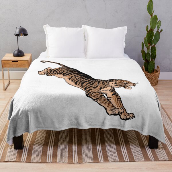 Item preview, pouncing orange tiger designed and sold by laribot.