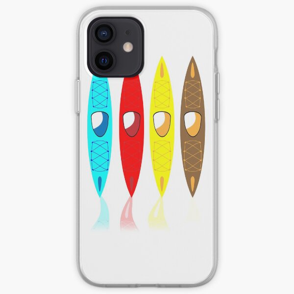 Colorful Kayak Boat T-shirt iPhone Soft Case