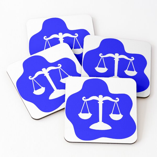 Item preview, Blue Abstract Scales of Justice – Calm Modern Legal Design designed and sold by MagicMe-JD.