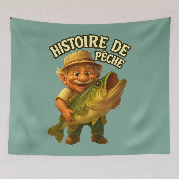 Item preview, Fishing Story – The Grandpa Fisherman’s Big Fish designed and sold by Isabelle Langlois.