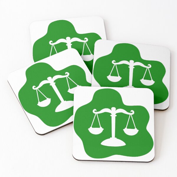 Item preview, Green Abstract Scales of Justice – Calm Modern Legal Design designed and sold by MagicMe-JD.