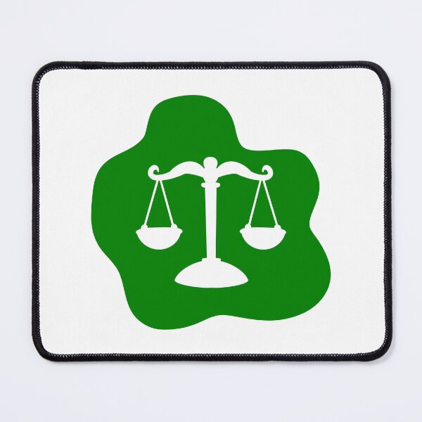Item preview, Green Abstract Scales of Justice – Calm Modern Legal Design designed and sold by MagicMe-JD.