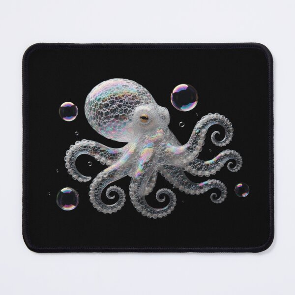 Item preview, Iridescent Bubble Octopus: Whimsical Sea Creature Fantasy Art designed and sold by Caira-Design.