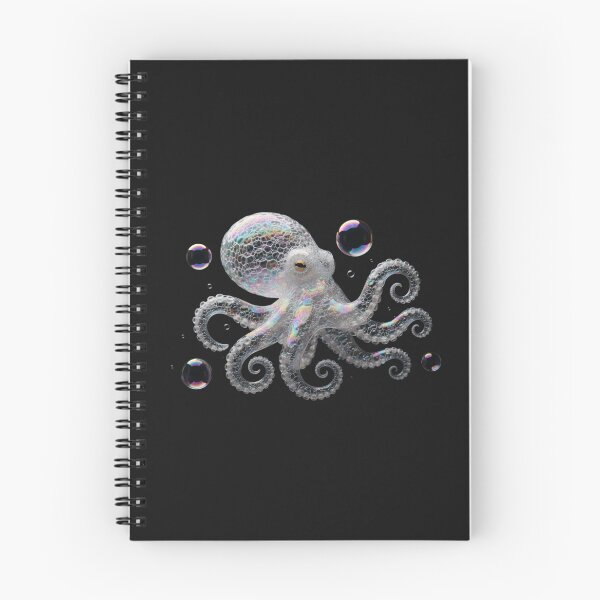 Item preview, Iridescent Bubble Octopus: Whimsical Sea Creature Fantasy Art designed and sold by Caira-Design.