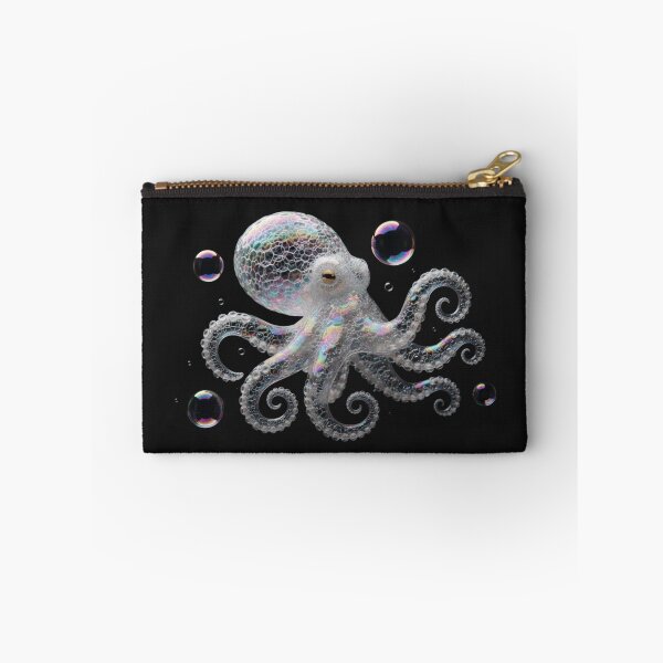 Item preview, Iridescent Bubble Octopus: Whimsical Sea Creature Fantasy Art designed and sold by Caira-Design.
