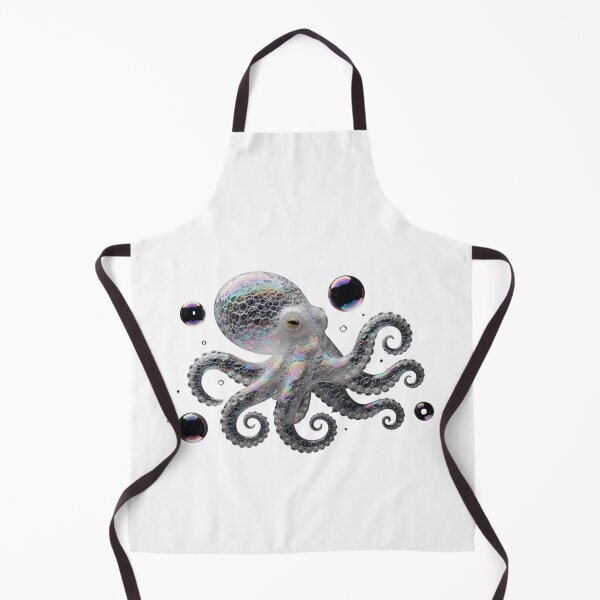 Item preview, Iridescent Bubble Octopus: Whimsical Sea Creature Fantasy Art designed and sold by Caira-Design.