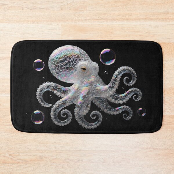 Item preview, Iridescent Bubble Octopus: Whimsical Sea Creature Fantasy Art designed and sold by Caira-Design.