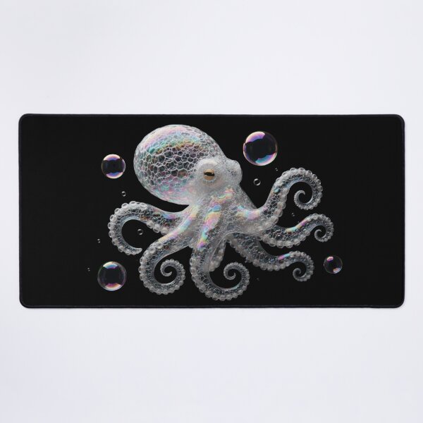Item preview, Iridescent Bubble Octopus: Whimsical Sea Creature Fantasy Art designed and sold by Caira-Design.