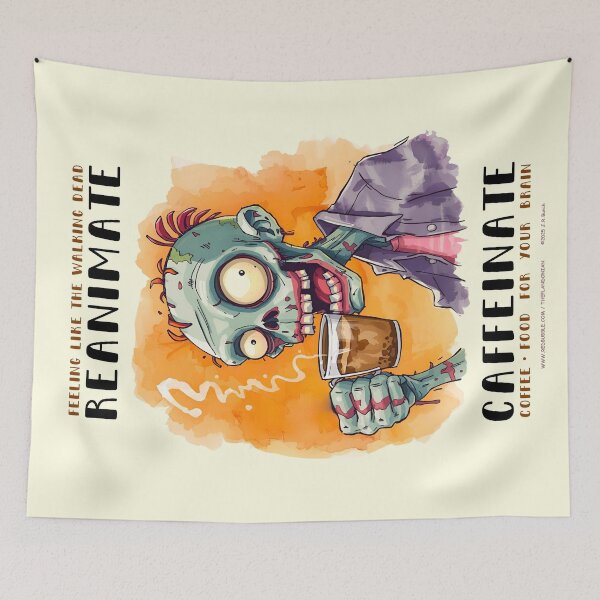 Item preview, Coffee Zombie Reanimate Caffeinate designed and sold by theflandonian.