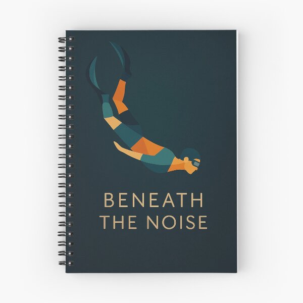 Item preview, Beneath the Noise – Minimalist Diver Art, Deep Focus Ocean Design designed and sold by GREEN6437.
