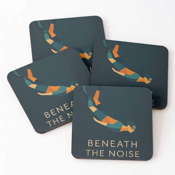 Item preview, Beneath the Noise – Minimalist Diver Art, Deep Focus Ocean Design designed and sold by GREEN6437.