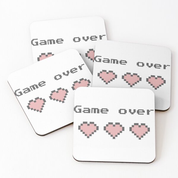 Item preview, Game Over - Pixel Hearts designed and sold by oconghd.