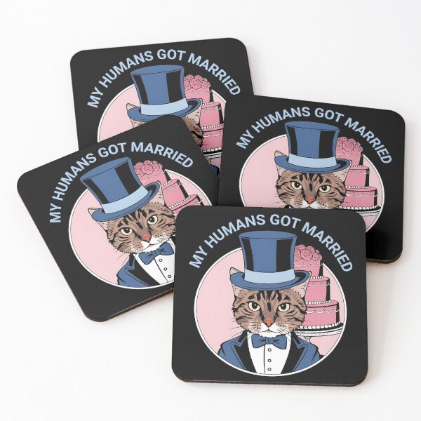 Item preview, My Humans Got Married Funny Cat Design designed and sold by Bliss Find And Design.