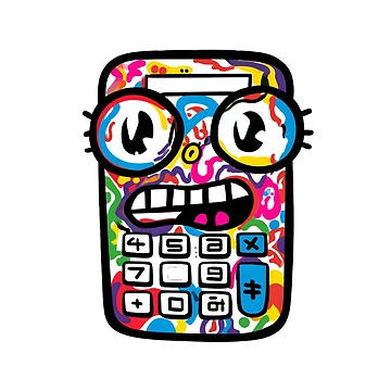 Artwork thumbnail, Calculator - Object Party Collection by TheRedBoxTees
