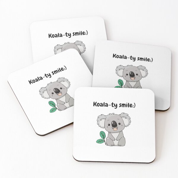 Item preview, cute koala sitting and smiling with koala-ty smile designed and sold by Kootoo.