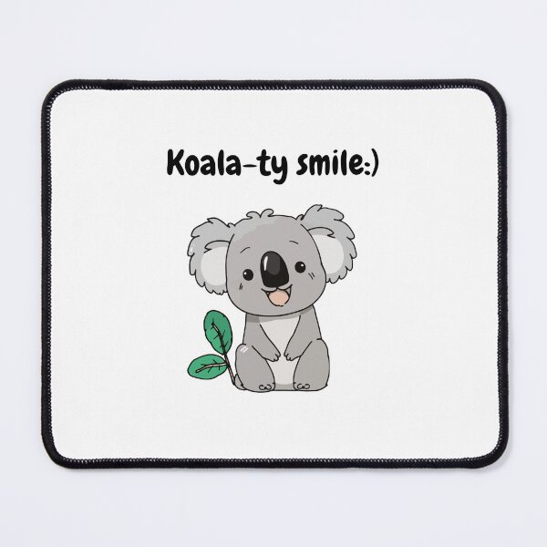 Item preview, cute koala sitting and smiling with koala-ty smile designed and sold by Kootoo.