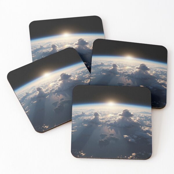 Item preview, Luminous Earth: Sunrise Over Cloud-Kissed Horizon designed and sold by zzz888.