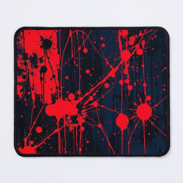 Item preview, Abstract Red Blue and Black Splatter Art designed and sold by UNK-Fatigues.