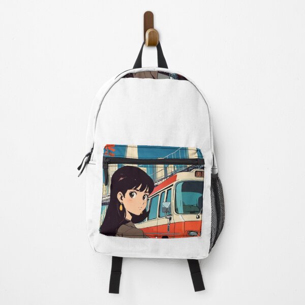 Item preview, Retro Anime Girl Cute San Francisco EE.UU Travel 80s Design designed and sold by ANIMEX00.