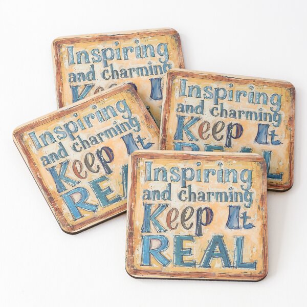 Item preview, Inspiring and Charming Keep it Real designed and sold by SpaceOfCreation.
