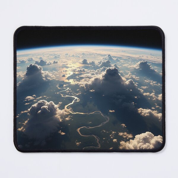 Item preview, Earth's Majesty: Winding River Below Cloudscape designed and sold by zzz888.