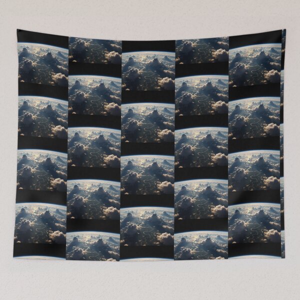 Item preview, Earth's Majesty: Winding River Below Cloudscape designed and sold by zzz888.