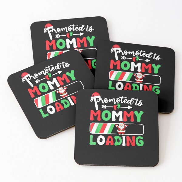 Item preview, Promoted to Mommy Loading Christmas Santa for Women New Mom designed and sold by Slenaimpaa.