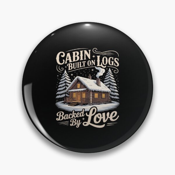 Item preview, Cabin Built on logs backed by love Cabin Vacation designed and sold by LeeEvans222.
