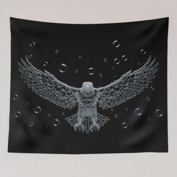 Item preview, Bubble Hawk / Eagle: Ethereal Wireframe Bird of Prey designed and sold by Caira-Design.