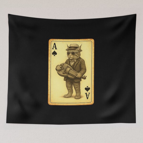 Item preview, Vintage Hurdy Gurdy Weird Cat designed and sold by Sarcastic designs.